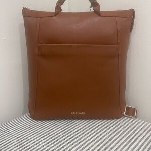 Cole Haan Brown Leather Backpack